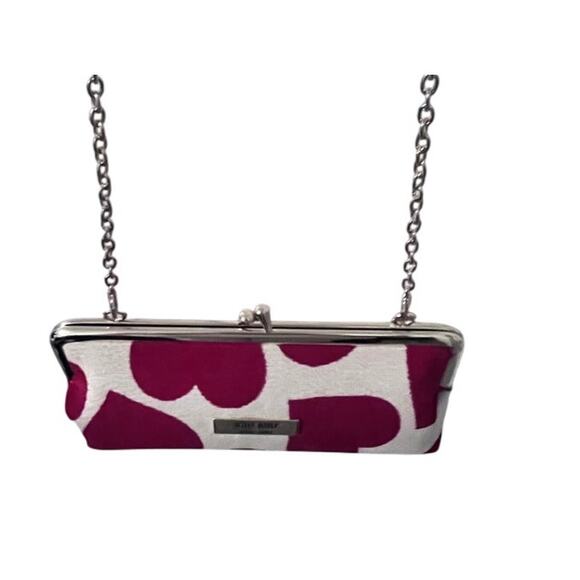 NIB Miu Miu Parfums Red Hearts Kiss lock Clutch - Picture 5 of 6